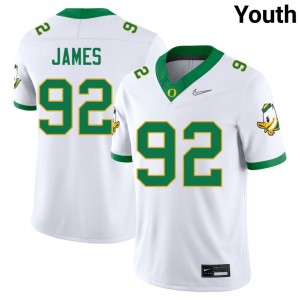 Youth Ross James White UO #92 Alumni Jerseys 434549-736
