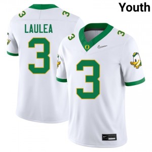 Youth Sione Laulea White The Ducks #3 Player Jersey 296283-961