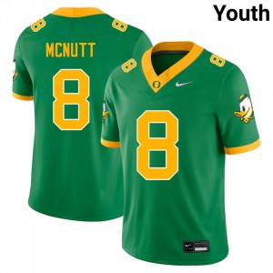 Youth Trey Mcnutt Green University of Oregon #8 Game Jersey 820338-928
