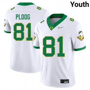 Youth Vander Ploog White Oregon Ducks #81 Limited Jersey 105966-920