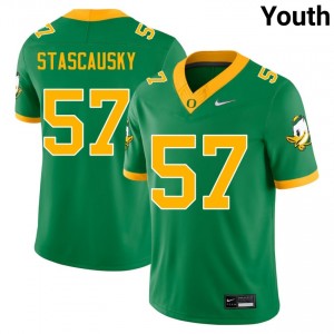 Youth Zac Stascausky Green Oregon #57 Limited Jersey 792236-871