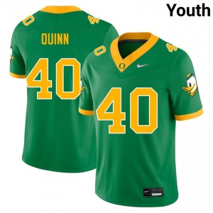 Youth Zander Quinn Green Oregon #40 Player Jerseys 772929-579